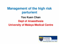 Management of high risk parturient.pptx
